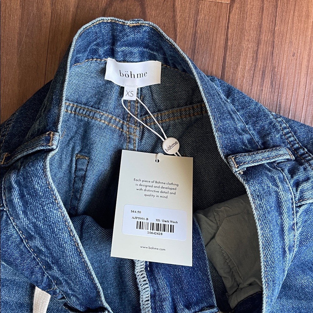 Bohme Maci Low Slung Baggy Jeans Size XS - Picture 9 of 10
